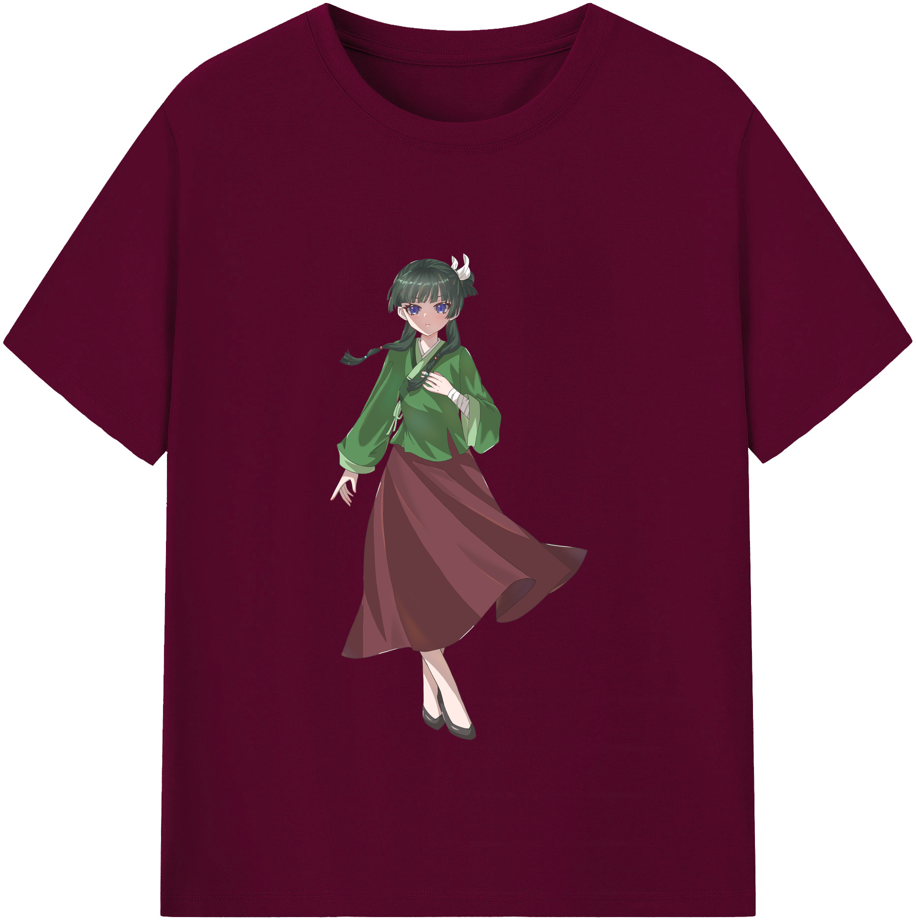 （画像用） 薬屋のひとりごと The Apothecary Diaries レディースカジュアルプリントTシャツ（綿100％）